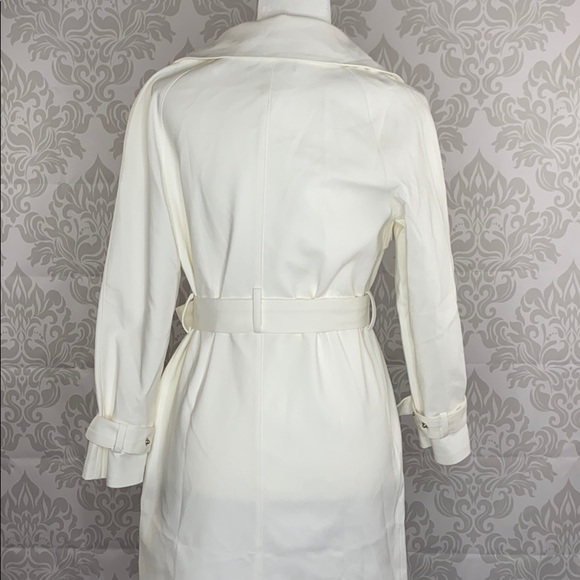 Cream White Trench Coat - Picture 5 of 8
